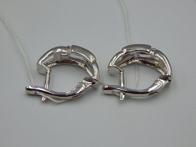 Срібні сережки з цирконієм (33237510) 5