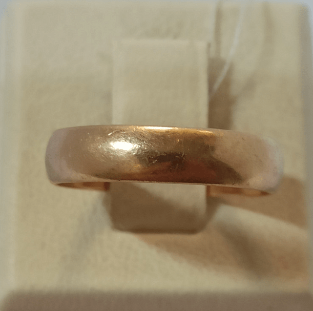Обручальное кольцо из красного золота (33756701) 0