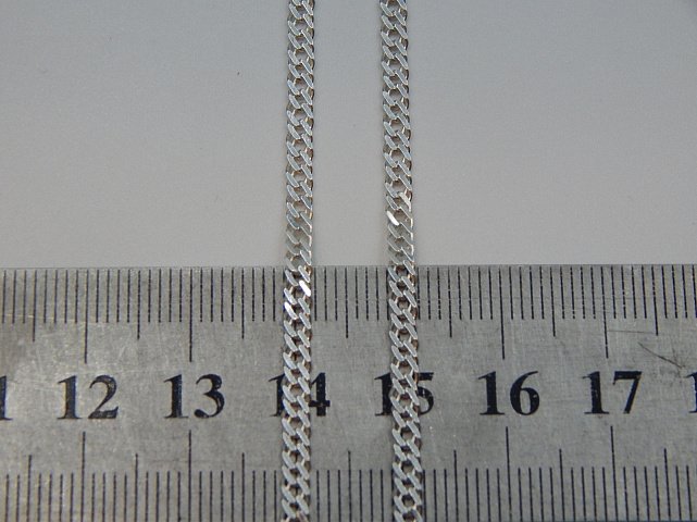 Серебряная цепь с плетением Двойной ромб (32197939) 2