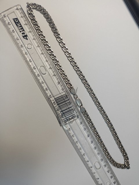 Серебряная цепь с плетением Бисмарк (33716713) 1