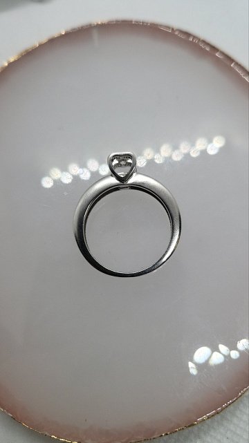 Кольцо из белого золота с бриллиантом (-ми) (32812279) 4