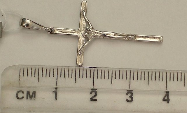 Срібний підвіс-хрест (30365722) 1