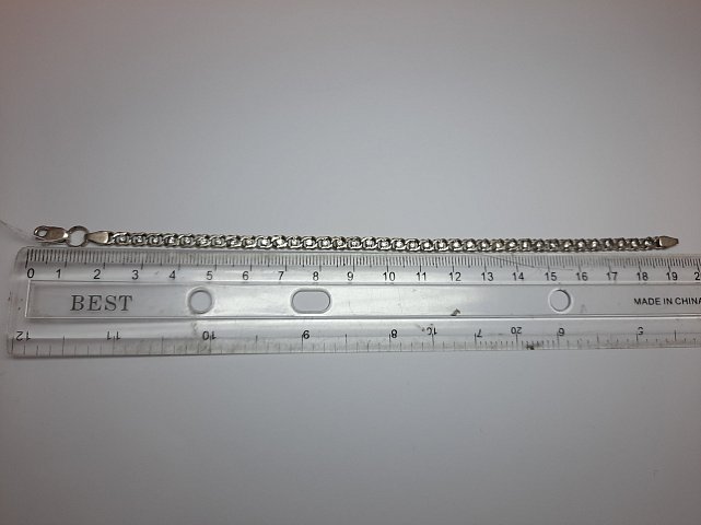 Срібний браслет із цирконієм (33907021) 3