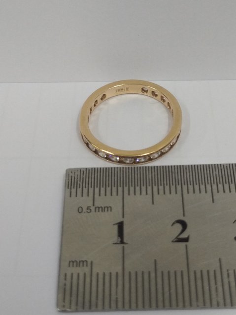 Кольцо из красного золота с цирконием (33208262) 3