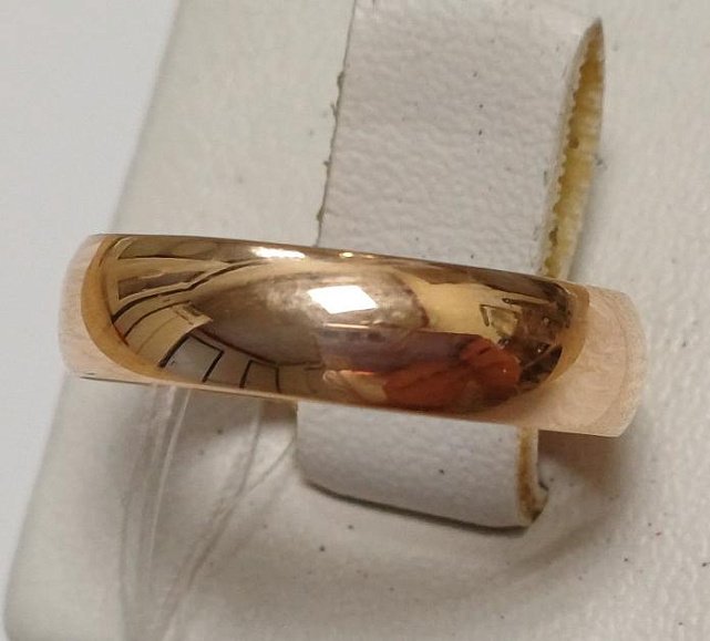 Обручальное кольцо из красного золота (33937547)  0