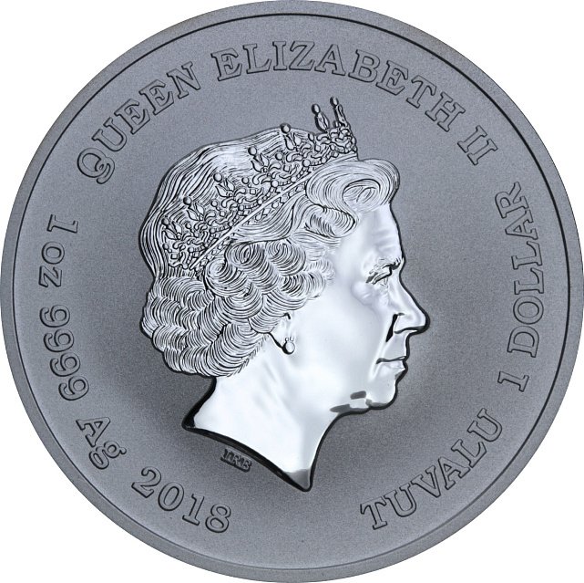 Серебряная монета 1oz Черная Пантера 1 доллар 2018 Тувалу (29127611) 1