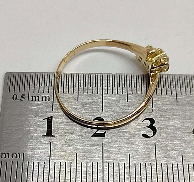 Кольцо из желтого золота с бриллиантом (-ми) (30634030) 5