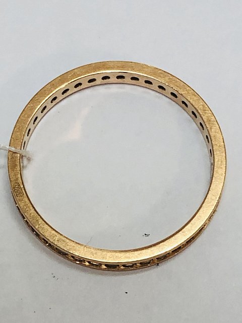 Кольцо из красного золота с цирконием (33744534) 3