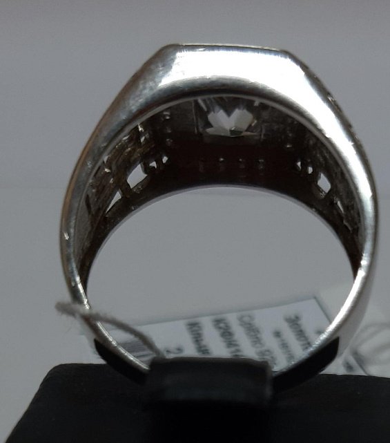 Серебряный перстень с цирконием (30834942) 2
