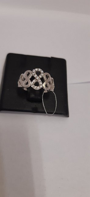 Серебряное кольцо с цирконием (30520039) 3