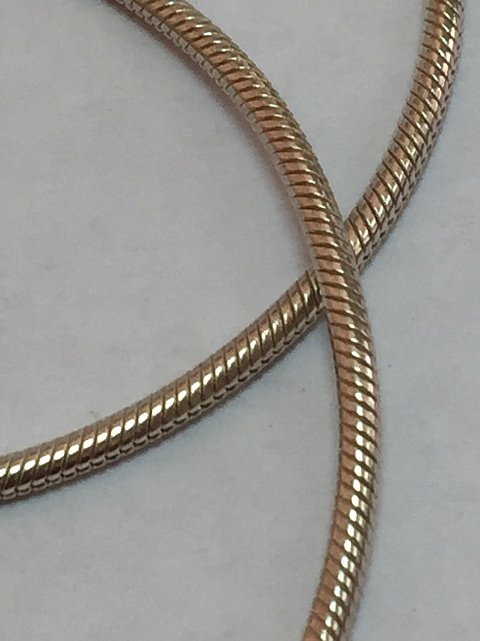 Серебряная цепь с плетением Снейк (32028274) 2