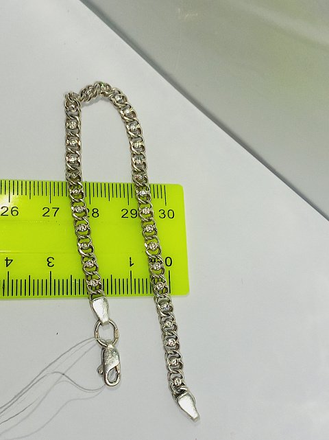 Срібний браслет із цирконієм (33482465) 2