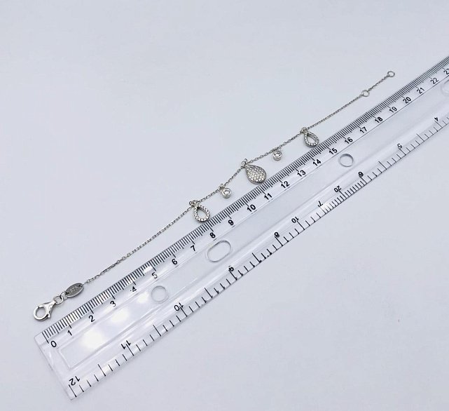 Срібний браслет із цирконієм (33378846) 2