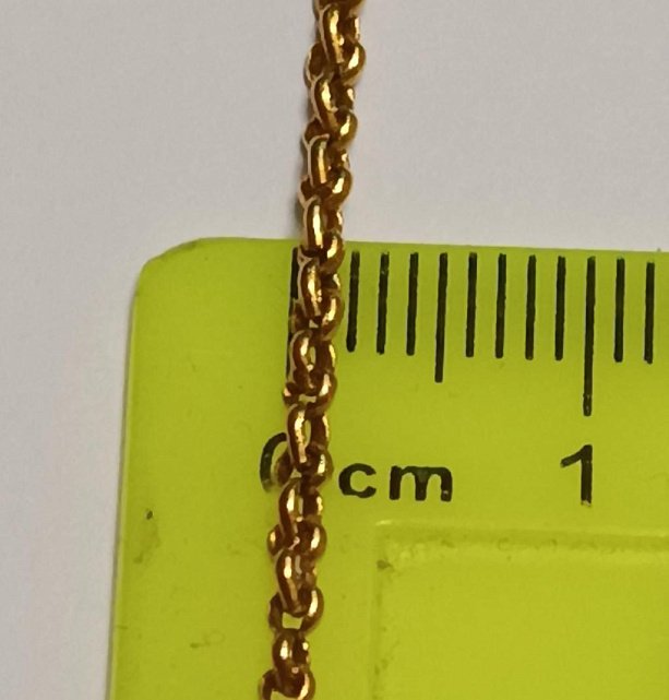 Ланцюг із жовтого золота з плетінням ролло (33697414) 5