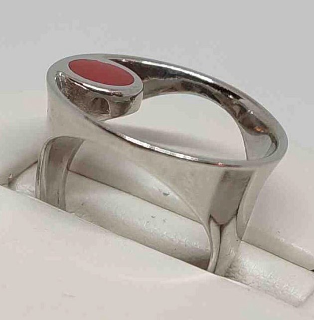 Серебряное кольцо с эмалью (29423001) 1