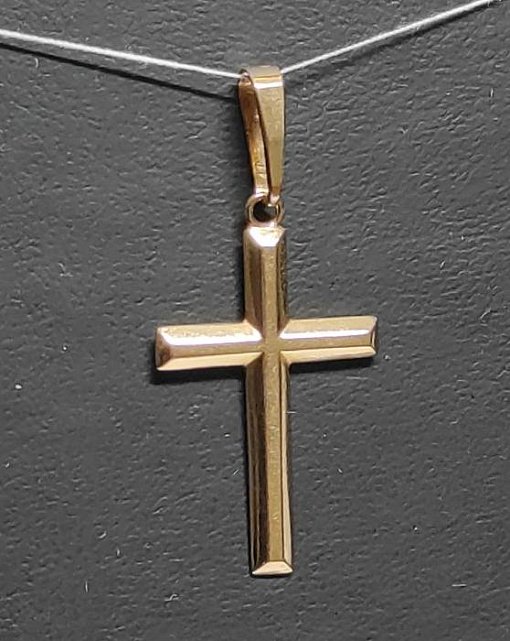 Подвес-крест из красного золота (32060751) 0