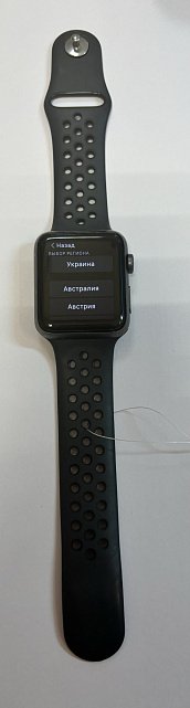 Смарт-часы Apple Watch Series 3 42mm Space Gray Aluminum Case with Black Sport Band (MTF32FS/A) 1