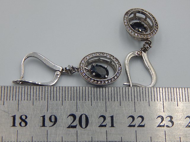 Срібні сережки з цирконієм (33287674) 4