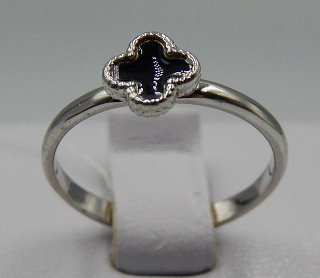 Серебряное кольцо с эмалью (31285744) 0