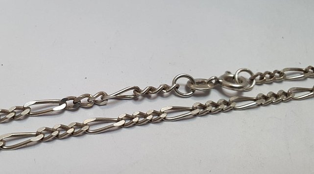 Серебряная цепь с плетением Картье (33896751) 1
