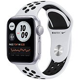 картинка Смарт-часы Apple Watch Nike SE GPS, 44mm Silver Aluminium Case with Pure Platinum/Black Nike Sport Band (MYYH2) 