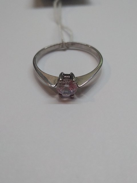 Серебряное кольцо с цирконием (30518952) 2