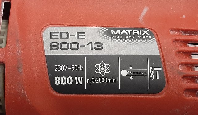 Дрель Matrix ED-E 800-13 1
