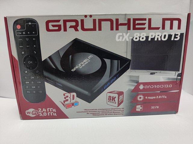 Стаціонарний медіаплеєр Grunhelm GX-88 Pro 13 4/32Gb 3