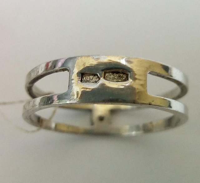 Серебряное кольцо с цирконием (30524363) 2