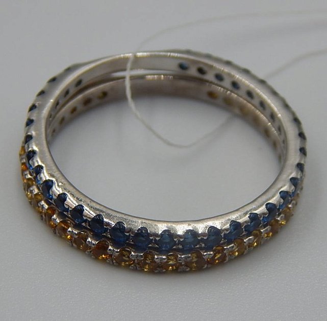 Серебряное кольцо с цирконием (31350728) 2