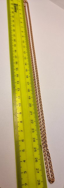 Ланцюжок з червоного золота з плетінням Бісмарк (33770253) 3
