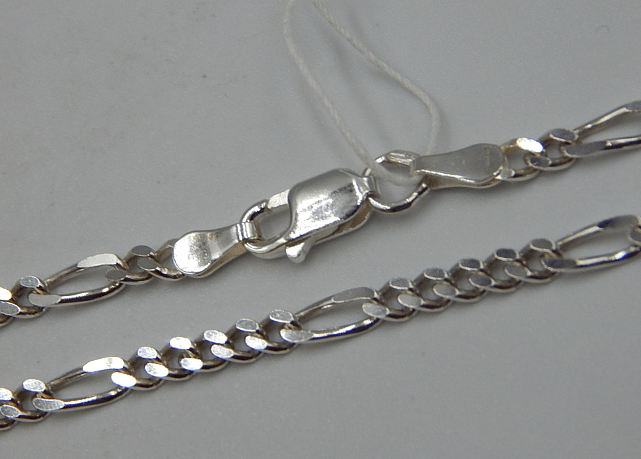 Срібний ланцюг із плетінням Картьє (33655316) 0