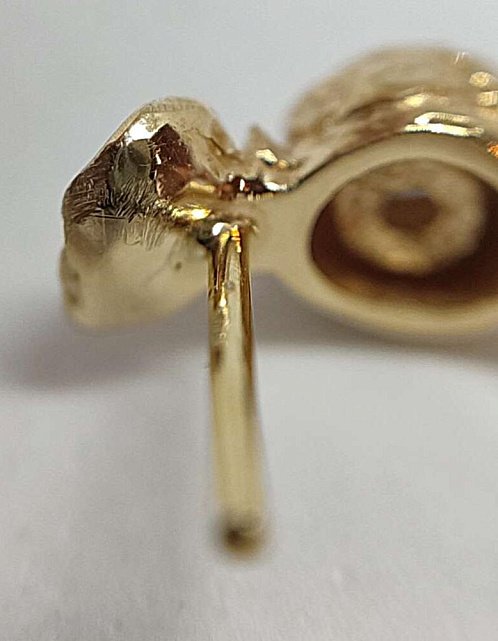 Серьги из желтого золота с бриллиантом (-ми) (31529842) 5