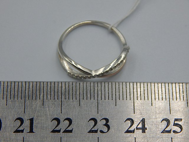 Срібна каблучка з позолотою та цирконієм (31646934) 3