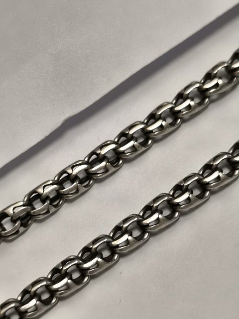 Серебряная цепь с плетением Бисмарк (33815269) 1