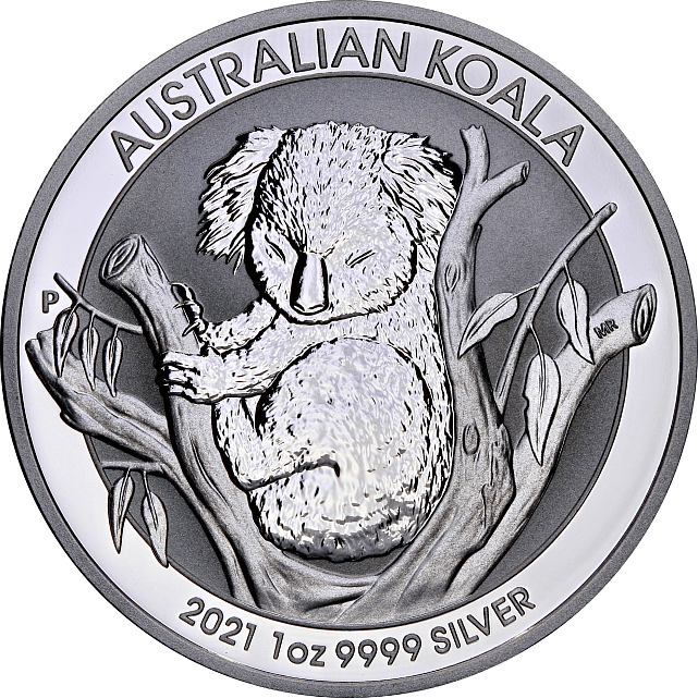 Серебряная монета 1oz Коала 1 доллар 2021 Австралия (29127901) 0