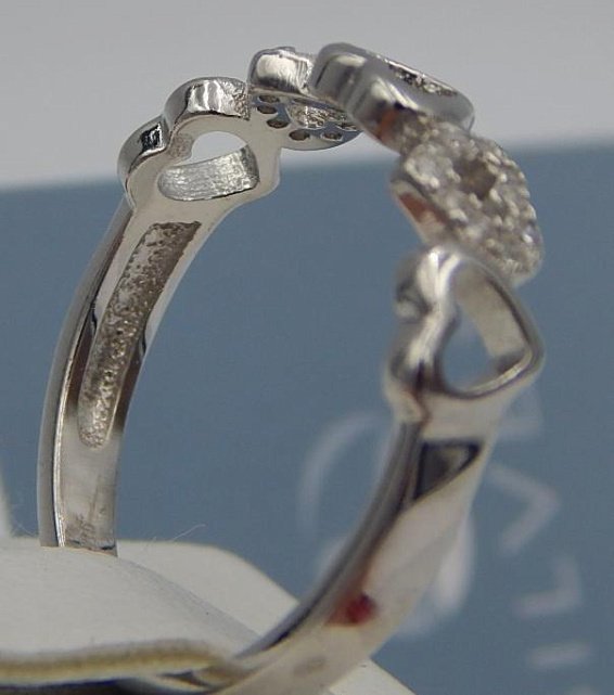 Серебряное кольцо с цирконием (28350422) 3