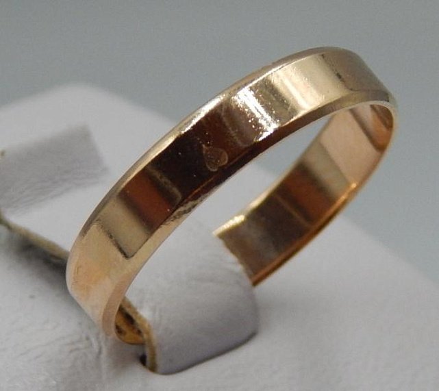Обручальное кольцо из красного золота (32295775) 3