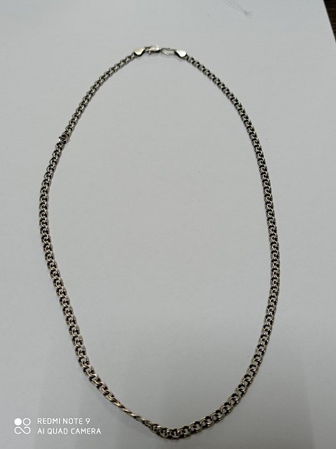 Серебряная цепь с плетением Бисмарк (33892511) 3