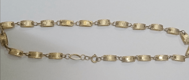 Ланцюжок з жовтого золота з плетінням Фантазійне (31795663) 4