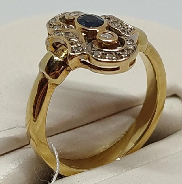 Кольцо из красного золота с бриллиантом (-ми) (27416716)  4