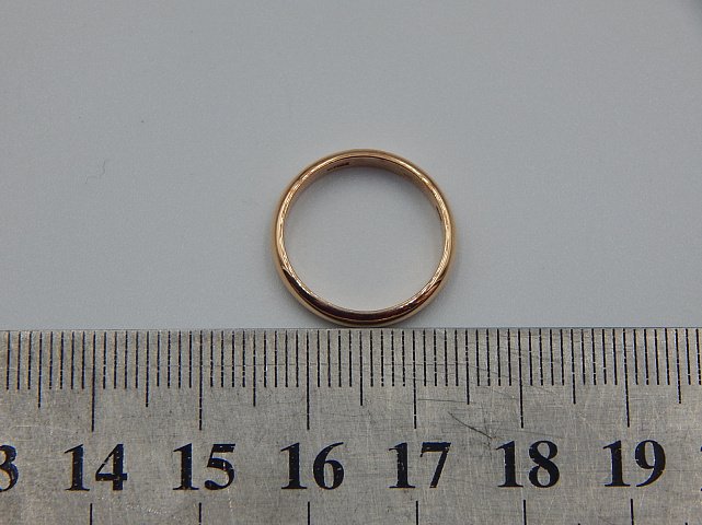 Обручальное кольцо из красного золота (32060766) 5