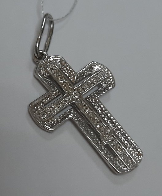 Срібний підвіс-хрест (30533729) 5