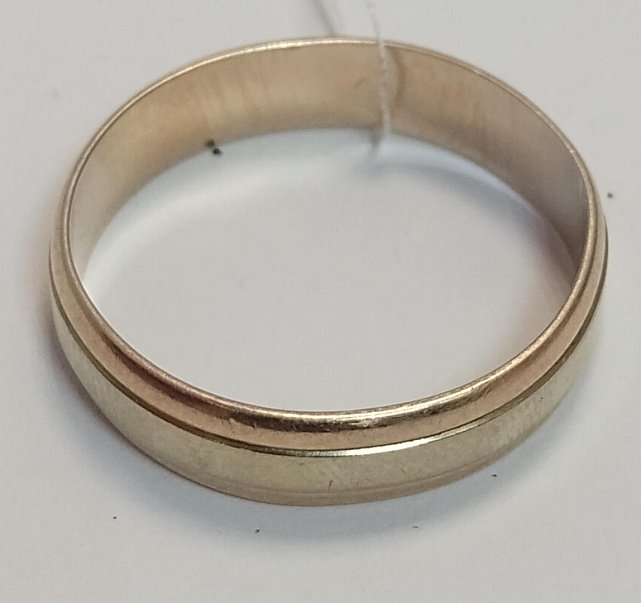 Обручальное кольцо из красного и белого золота (33759071) 3