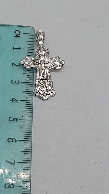 Срібний підвіс-хрест (31804618) 3
