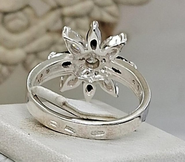 Серебряное кольцо с цирконием (32473281) 2