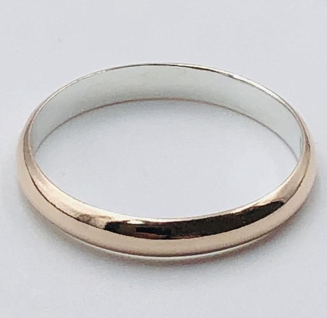 Серебряное обручальное кольцо (33720481) 1
