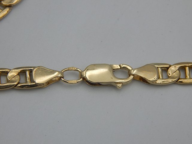 Цепь из желтого золота с плетением морское якорное (33678839) 2