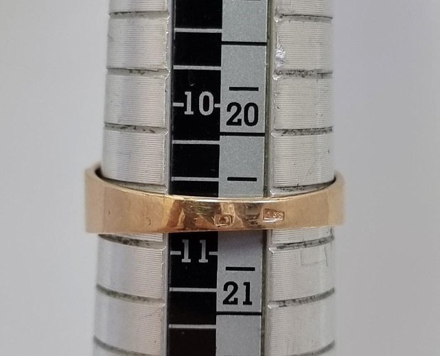 Перстень из красного и белого золота с цирконием (33872916) 7