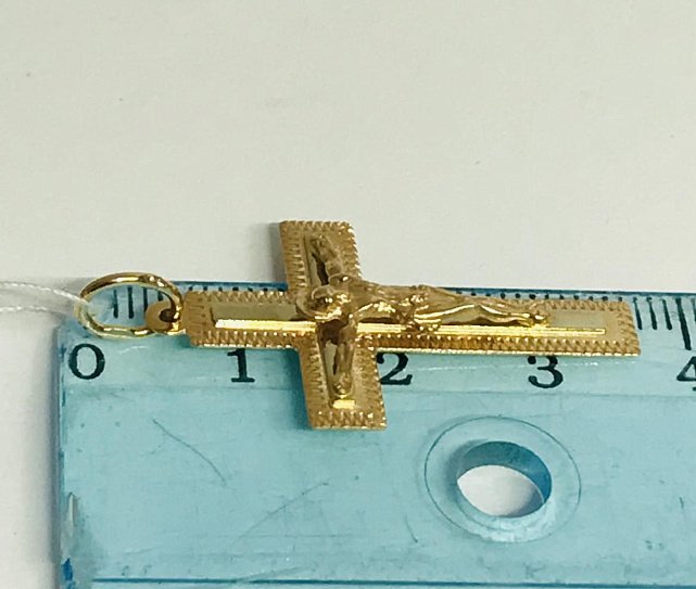 Подвес-крест из красного золота (30065960) 2